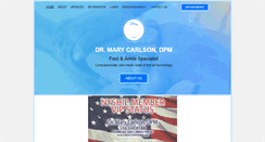 Desktop Screenshot of drmarycarlsondpm.com